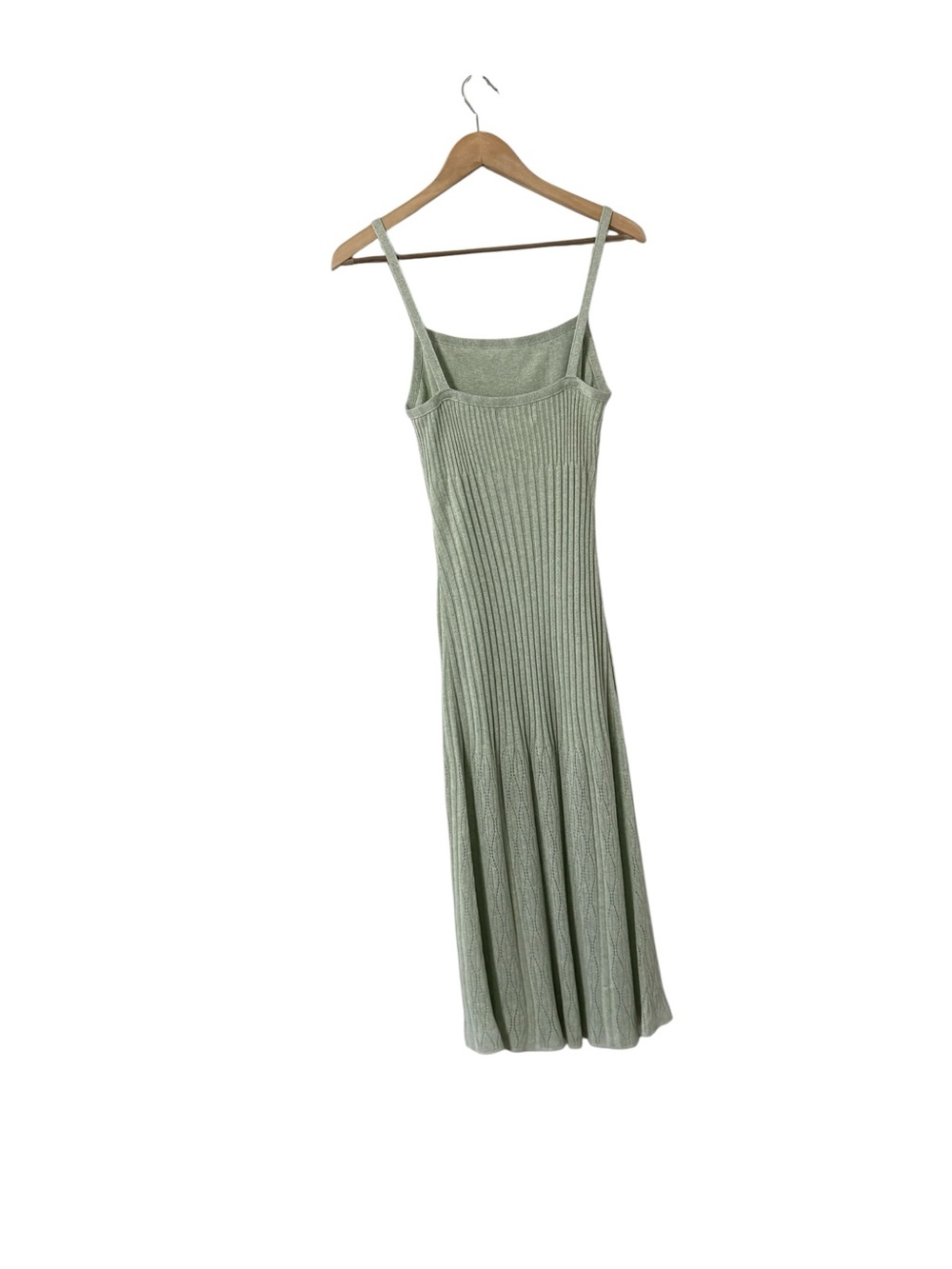 ROUJE Paris Myriam Knit Green Midi Slip Dress - Picture 5 of 8
